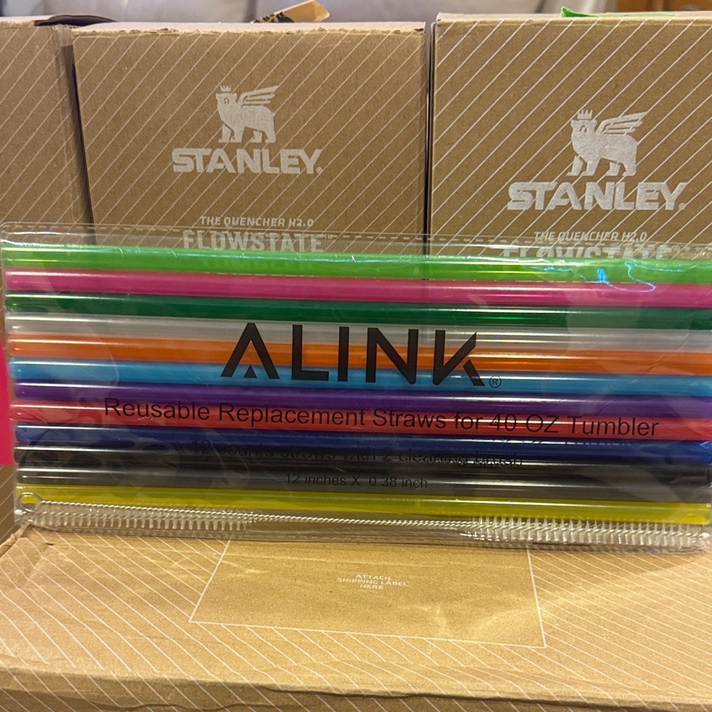 ALink Multicolor Reusable Replacement Straws for 40-OZ Tumbler